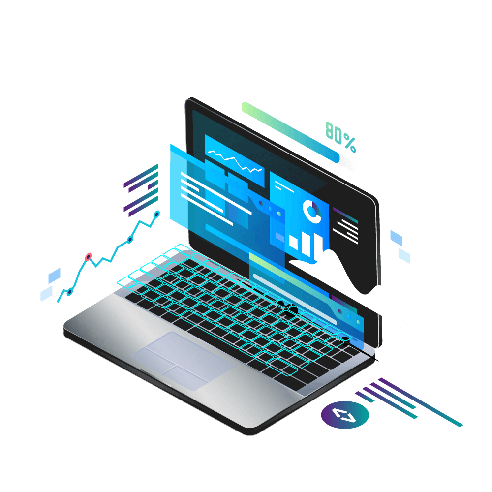 Grafisches Bild das Digitalisierung symbolisiert