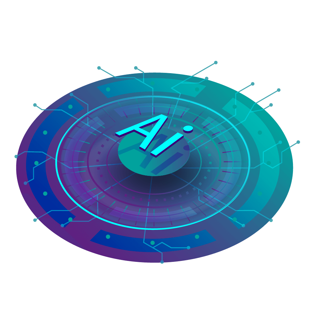 Grafisches Bild das KI symbolisiert