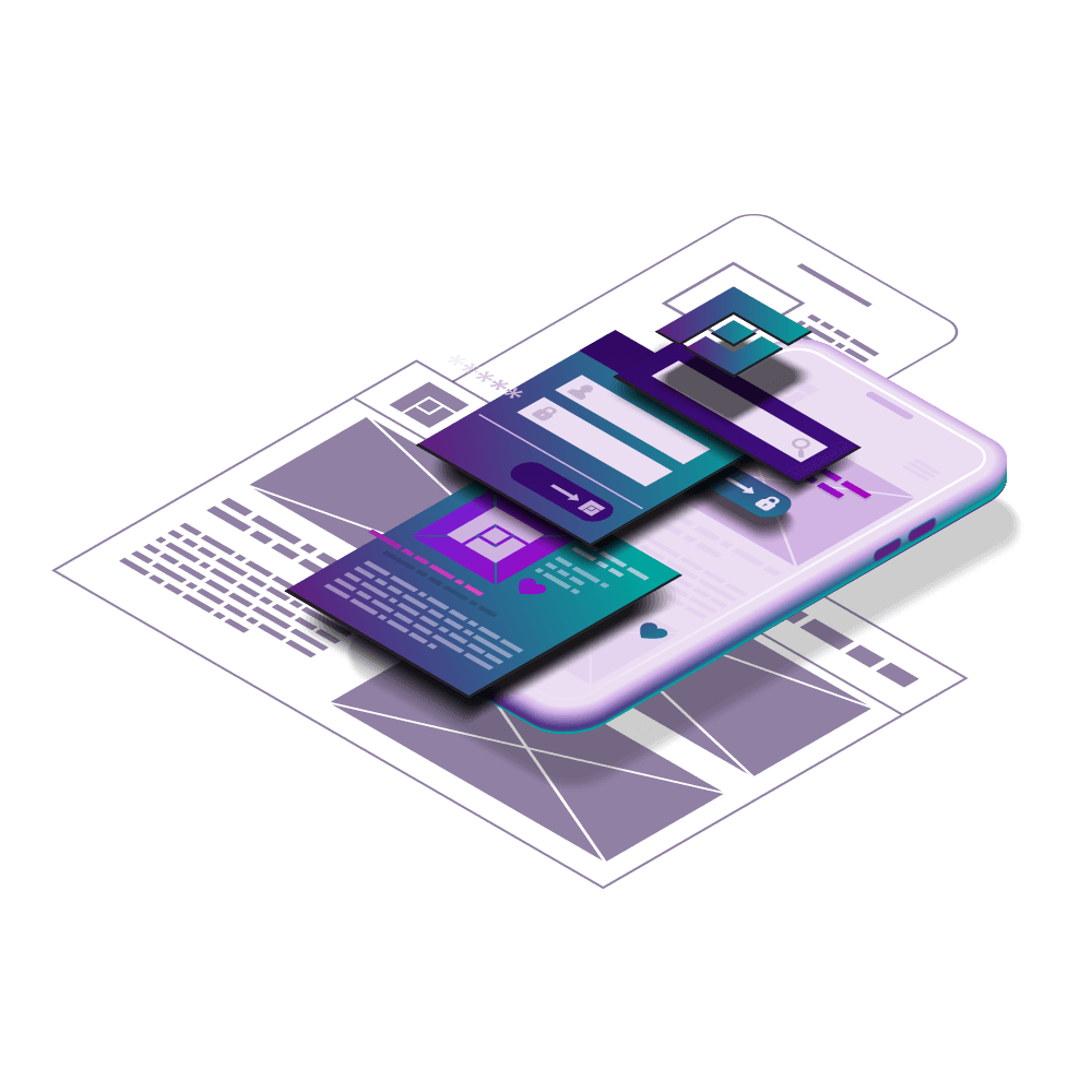 Grafisches Bild das Apps symbolisiert