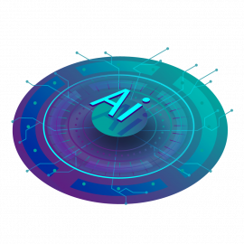 Grafisches Bild das KI symbolisiert