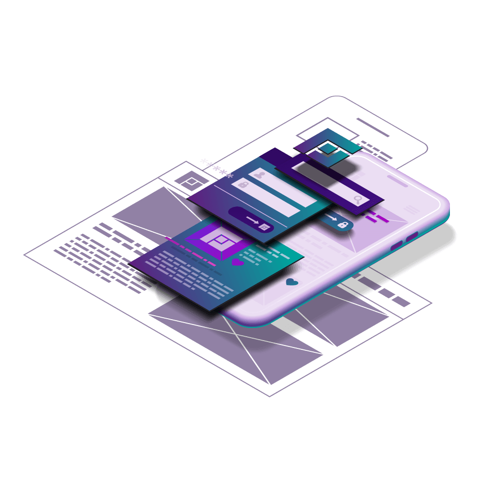 Grafisches Bild das Apps symbolisiert