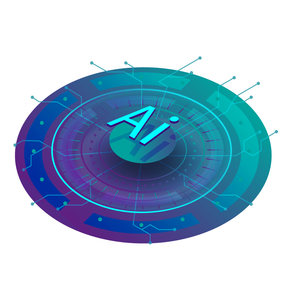 Grafisches Bild das KI symbolisiert